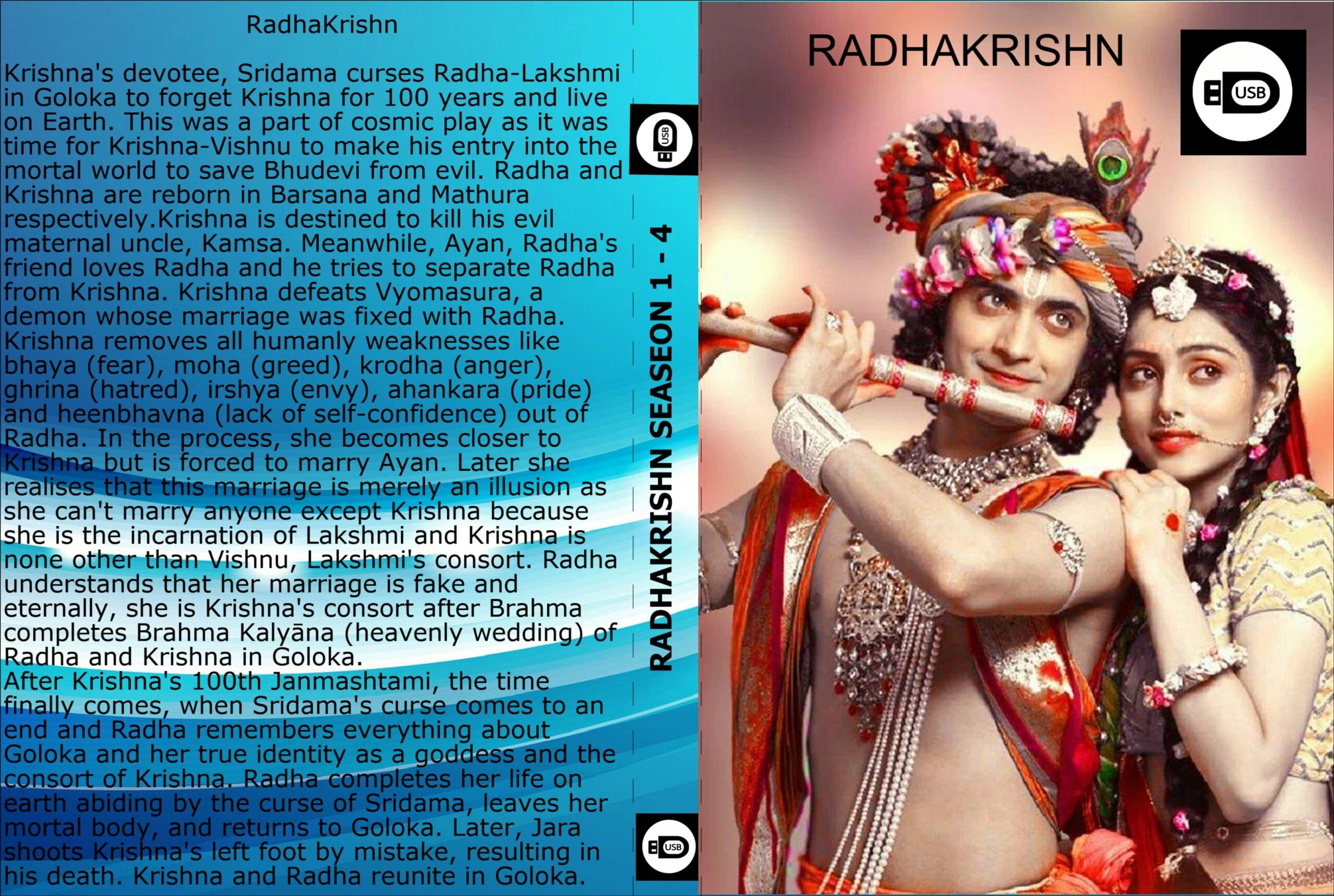 RadhaKrishan Season 1 to 4 on Usb Drive